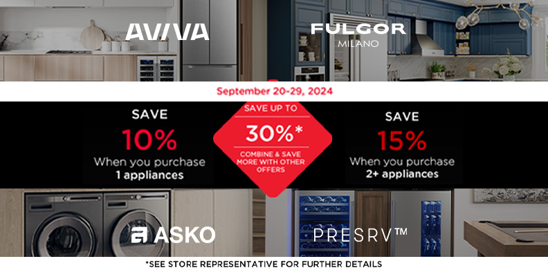 ASKO FULGOR AVIVA & PRESERVE SAVE UP TO 30%