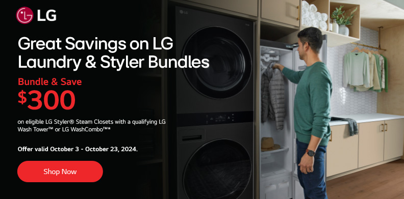 LG LAUNDRY BUNDLE WASHTOWER PROMOTION